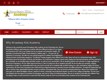 Tablet Screenshot of broadwaykidsacademy.com